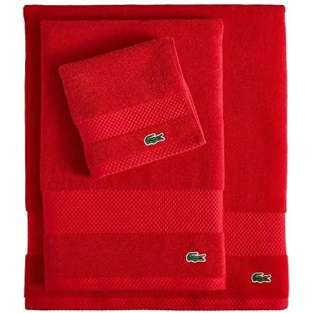 Lacoste NEW Heritage Supima Cotton Bath Towel, Formula One, 30